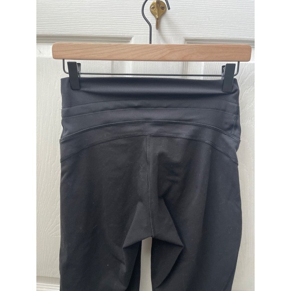 Lululemon 35801 106259 Z4 black cropped drawstring leggings size 6 - Picture 4 of 6